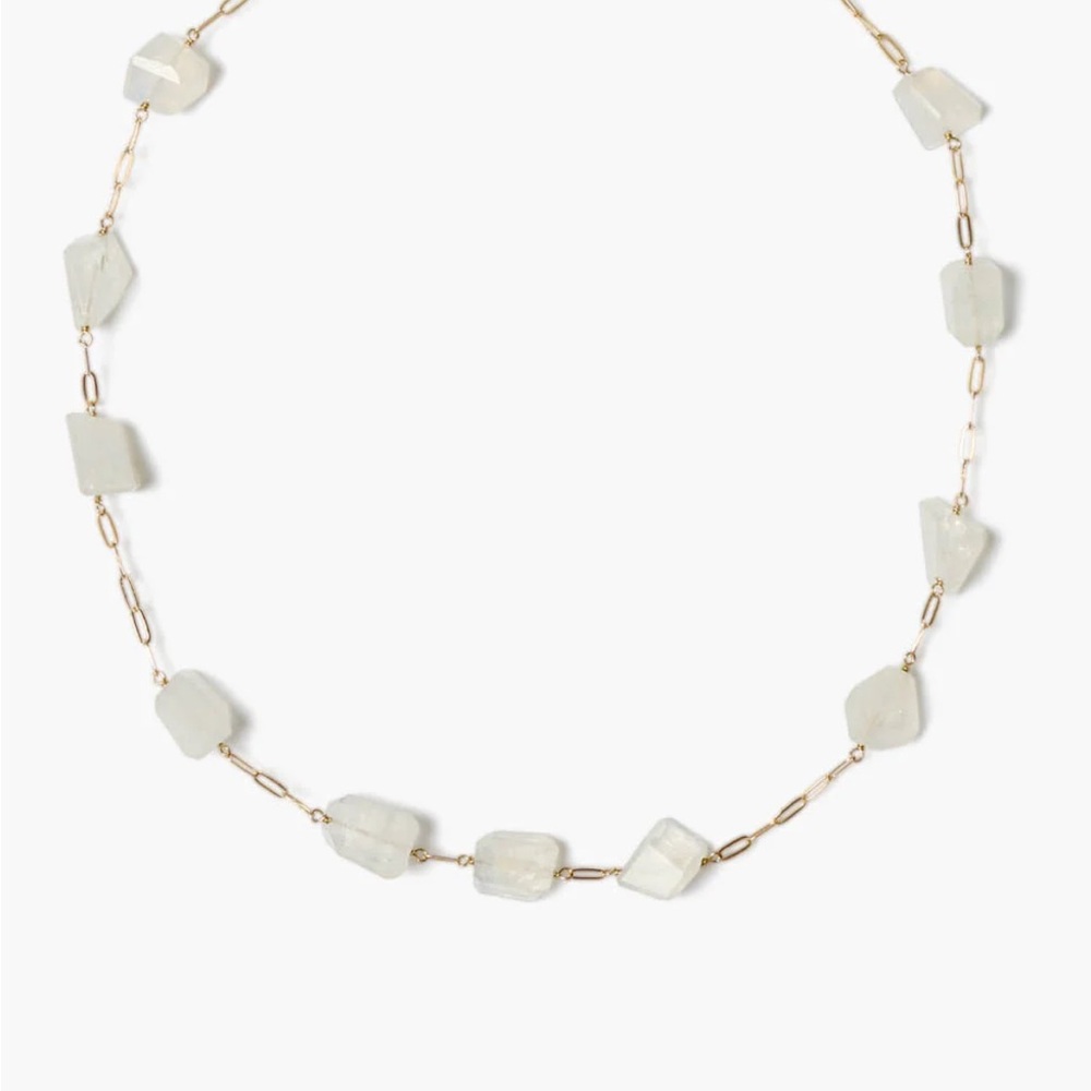 Chan Luu Elegant Gold and White Necklace